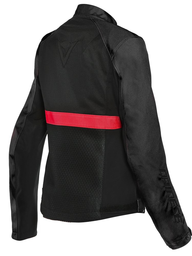 Kurtka motocyklowa tekstylna damska Dainese Ribelle Air Lady Tex czarno-czerwona