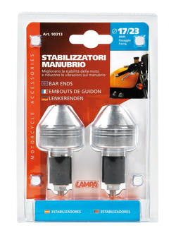 Uniwersalne ciężarki kierownicy Lampa SU-13 aluminiowe srebrne [17/ 23 mm]
