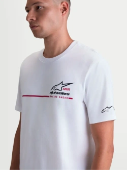 Koszulka z krótkim rękawem Alpinestars P1 CSF biała