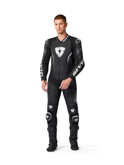 Kombinezon motocyklowy jednoczęściowy REV’IT! Argon 3 czarno-biały