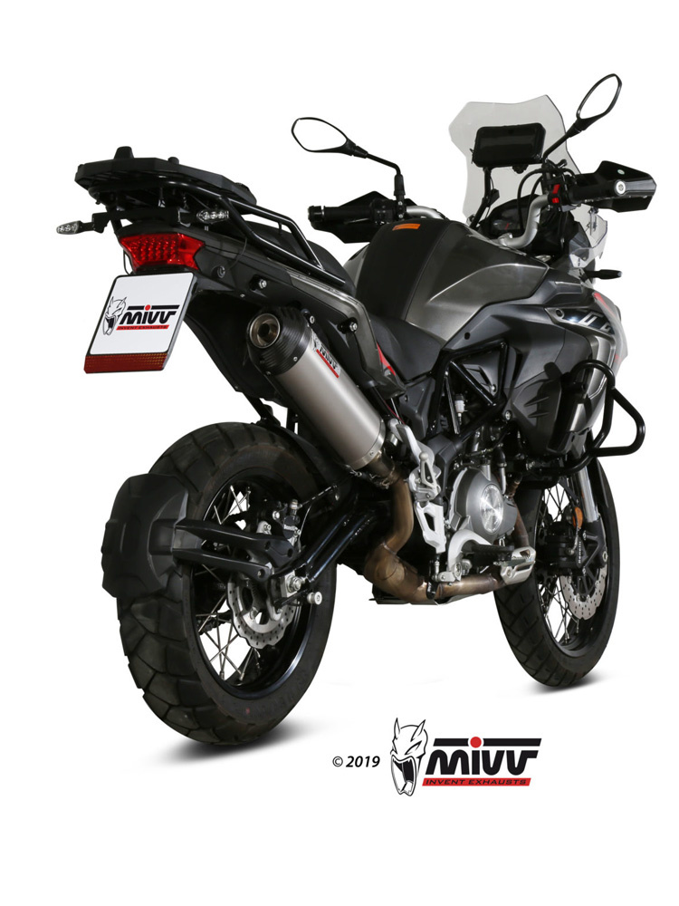 Tłumik motocyklowy Slip-On Line (Oval) MIVV do Benelli TRK502 X (18-) titanium