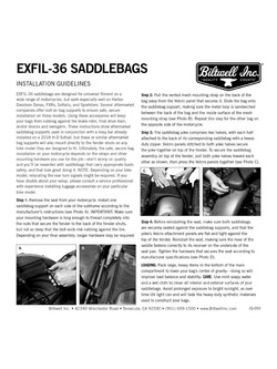 Sakwy boczne Biltwell Exfil-36 czarne [pojemność: ok. 25 l]
