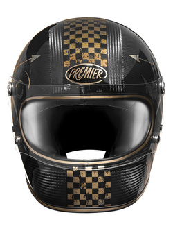 Kask integralny Premier Trophy Platinum Edition Carbon NX czarno-złoty