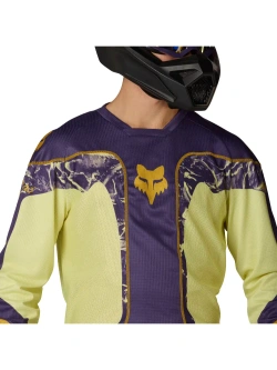 Bluza enduro Fox 180 Image Print fioletowo-żółta