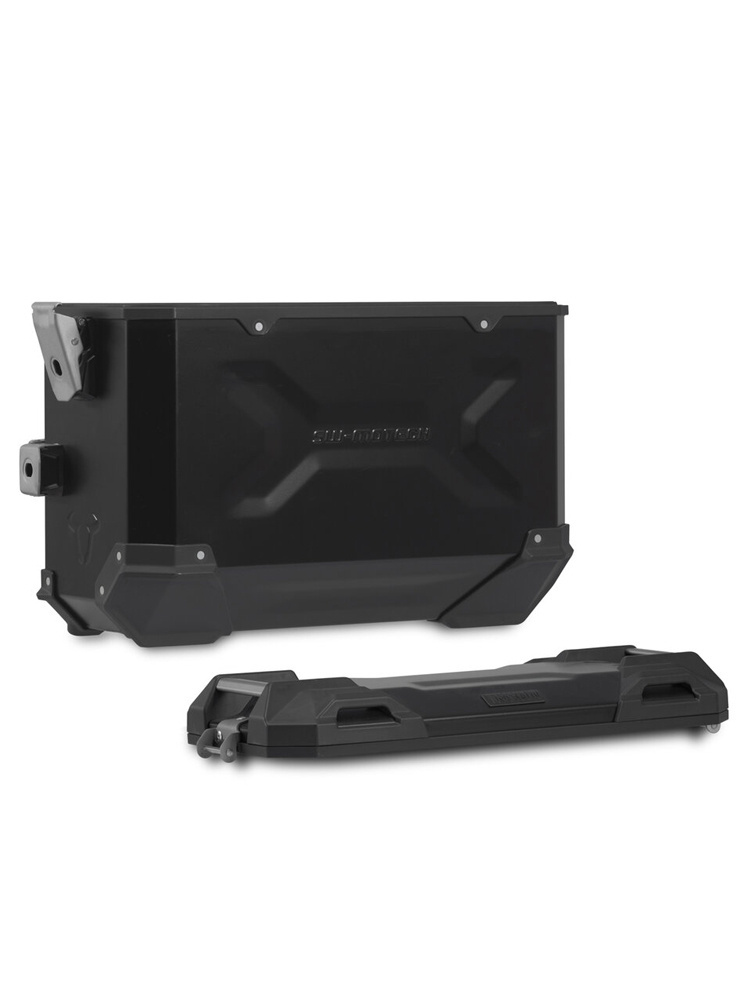 Zestaw: kufry boczne TRAX ADV + stelaże PRO 45/37 L Sw-Motech Honda X-ADV (20-) (pojemność 37 i 45 L) czarne