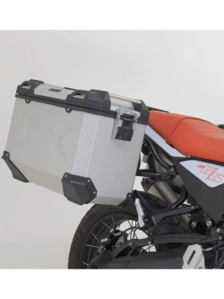 Zestaw: kufry boczne + stelaże PRO TRAX ADV SW-Motech BMW R12 G/ S (25-) srebrne [poj.: 37+45l]