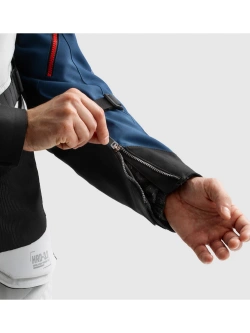 Kurtka motocyklowa tekstylna Rebelhorn Hardy 3.0 czarno-szaro-niebieska