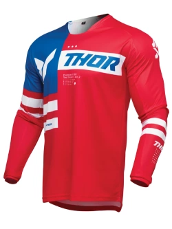 Bluza enduro Thor Launchmode Patriot czerwono-biało-niebieska