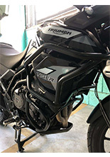 Gmole zbiornika paliwa Solid Hepco&Becker do Triumph Tiger 900 / Rally / GT / PRO (20-23) czarne