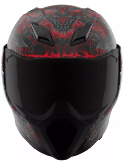 Kask integralny Icon Ultraflite MIPS Misanthrope czarno-czerwony