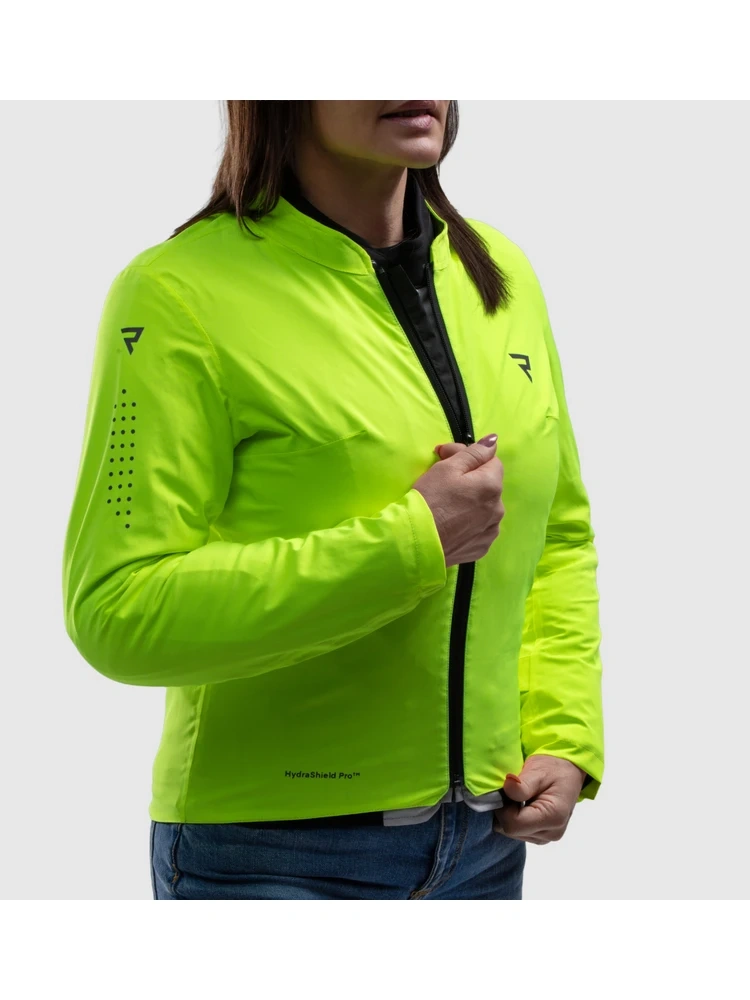 Kurtka motocyklowa damska tekstylna Rebelhorn Swift czarno-szara-fluo