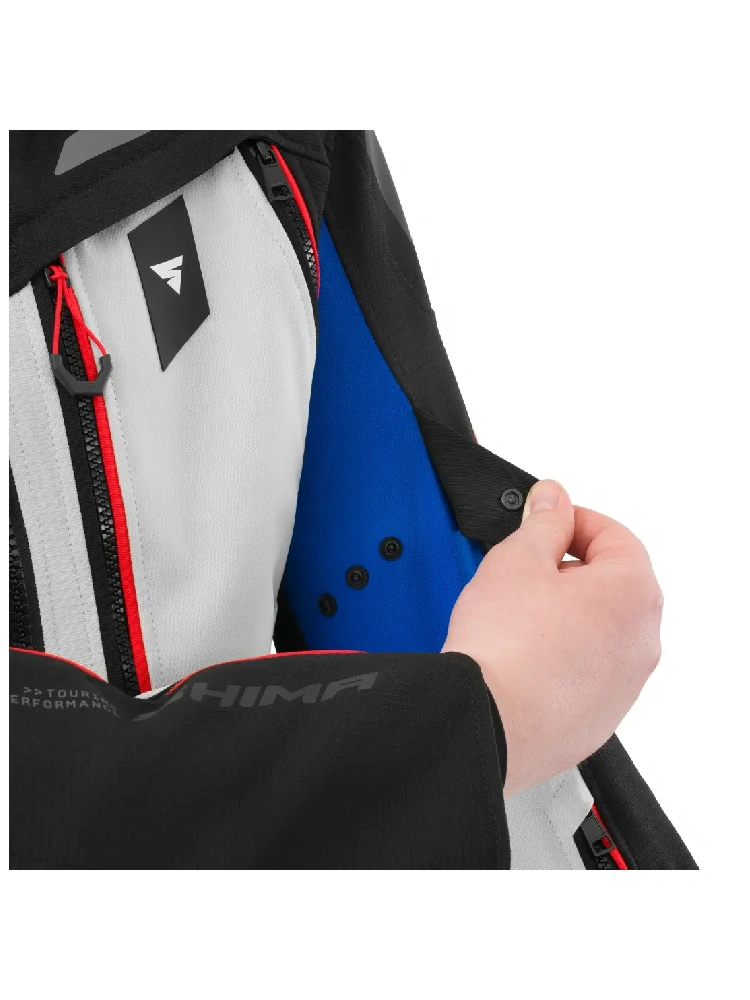 Kurtka motocyklowa tekstylna Shima Dune 2.0 G2 czarno-biało-niebieska