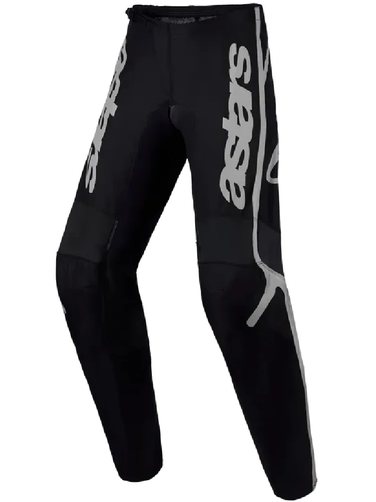 Spodnie cross dziecięce Alpinestars MX Fluid Apex V2 czarno-srebrne
