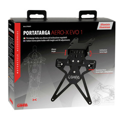 Uniwersalne mocowanie tablicy rejestracyjnej Lampa Aero-X Evo 1 z regulacją wysokości i pochylenia