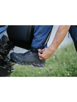 Spodnie motocyklowe tekstylne Klim Kodiak niebiesko-czerwone