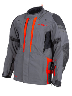 Kurtka motocyklowa tekstylna Klim Latitude szaro-czerwona