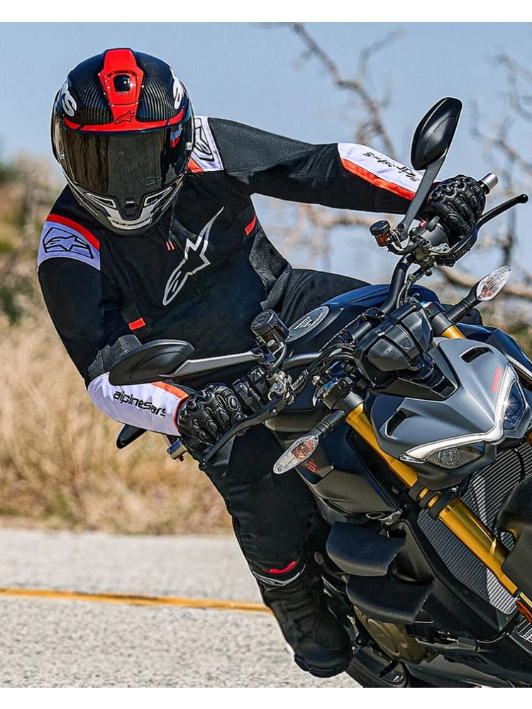 Kurtka motocyklowa tekstylna Alpinestars T-SPS Air V2 czarno-biała