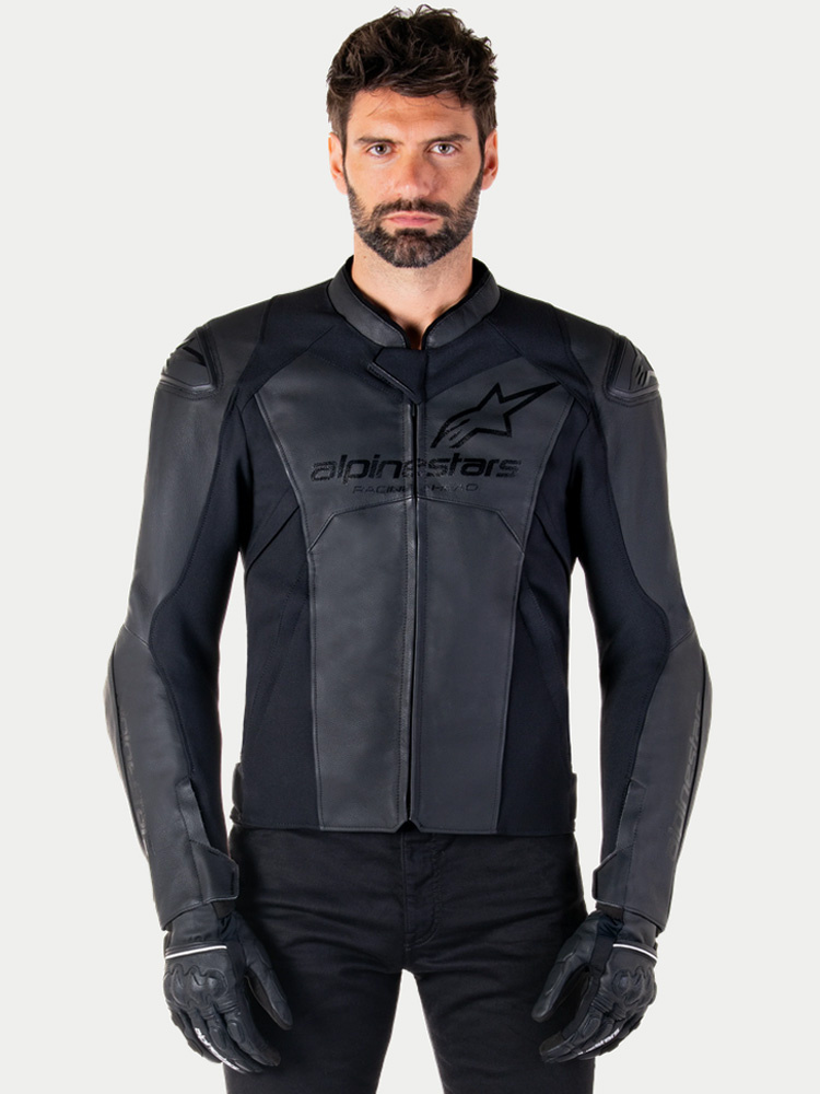 Kurtka motocyklowa skórzana Alpinestars Faster V3 czarna
