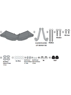 Handbary GIVI Moto Guzzi V100 Mandello 1000 (22-) czarne