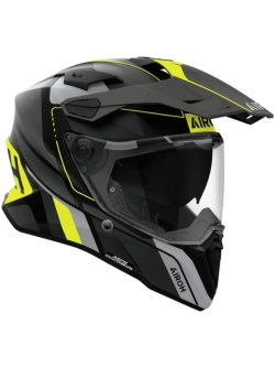 Kask integralny Airoh Commander II Skip czarno-szaro-żółty, matowy