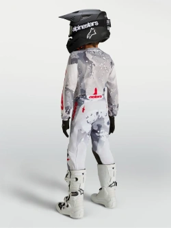 Bluza cross dziecięca Alpinestars MX Fluid Lone szaro-czerwona