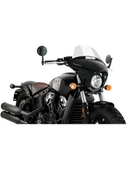 Owiewka motocyklowa turystyczna PUIG Batwing SML Indian Scout Bobber (18-) przezroczysta
