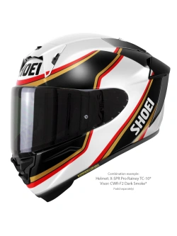 Kask integralny Shoei X-SPR PRO Rainey TC-10 czarno-biało-złoty