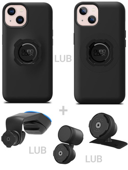 Zestaw do samochodu: etui na telefon iPhone 13 + mocowanie Quad Lock