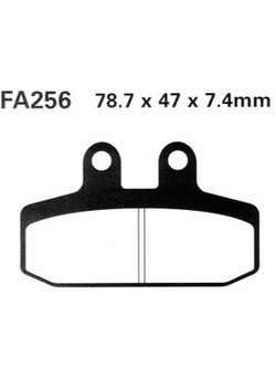 Klocki hamulcowe EBC FA256 78.7 x 47 x 7.4mm na tył.