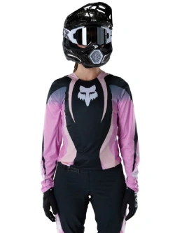 Bluza enduro damska FOX Flexair Thorn czarno-różowa