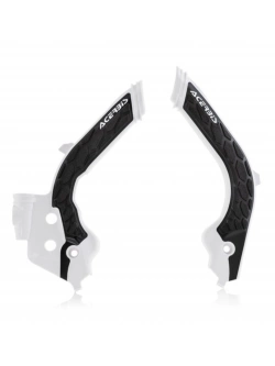 Osłony ramy Acerbis X-Grip Husqvarna/ GasGas (wybrane modele) czarno-białe