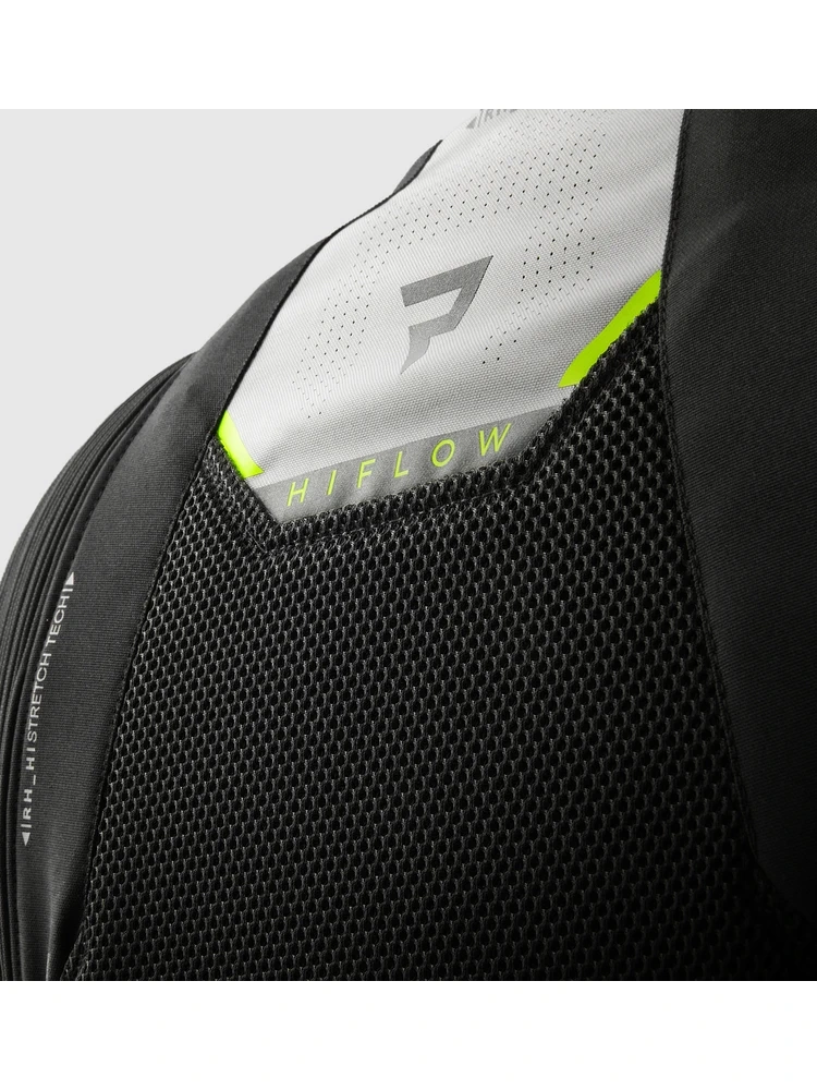 Kurtka motocyklowa tekstylna Rebelhorn Hiflow V czarno-szaro-żółta