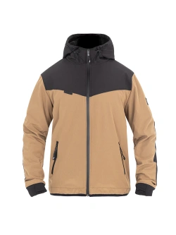 Softshell motocyklowy John Doe XTM V3 brązowo-czarny