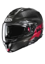 Kask szczękowy HJC RPHA 91 Carbon Elig czarno-czerwony