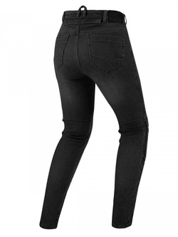 Jeansy motocyklowe damskie Shima Metro czarne