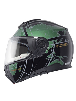 Kask szczękowy Schuberth C5 Globe zielono-czarny
