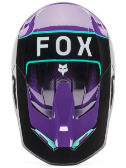 Kask enduro Fox V1 Collect czarno-niebiesko-fioletowy
