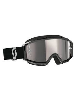 Gogle motocyklowe Scott Primal ze srebrną lustrzaną szybą czarno-białe