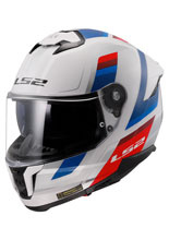 Kask integralny LS2 FF808 Stream II Vintage biało-niebiesko-czerwony
