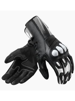 Rękawice motocyklowe skórzano-tekstylne REV’IT! Metis 2 czarno-białe