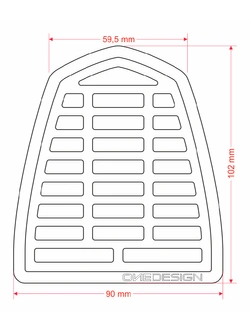 Tankpad Uniwersalny Onedesign Soft Touch krótki czarny
