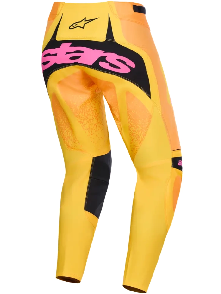 Spodnie cross Alpinestars MX Techstar Nomur pomarańczowo-żółto-czarne