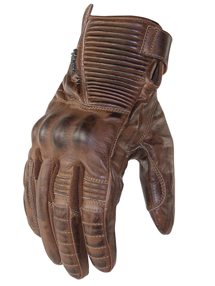 Rękawice motocyklowe damskie Trilobite Café brązowe
