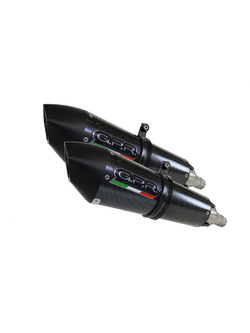 Podwójny tłumik G.P.R GPE Ann. Poppy [Slip-On, Stainless Steel] - Triumph Street Triple 675 [07-12]