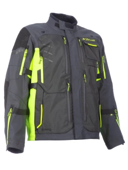 Kurtka motocyklowa tekstylna Klim Badlands Pro szaro-fluo żółta