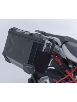 Zestaw: kufry boczne + kufer centralny Trax Adv + stelaże SW-Motech BMW R 1200 GS (04-12) czarne [poj.: 37 + 45 + 38l]