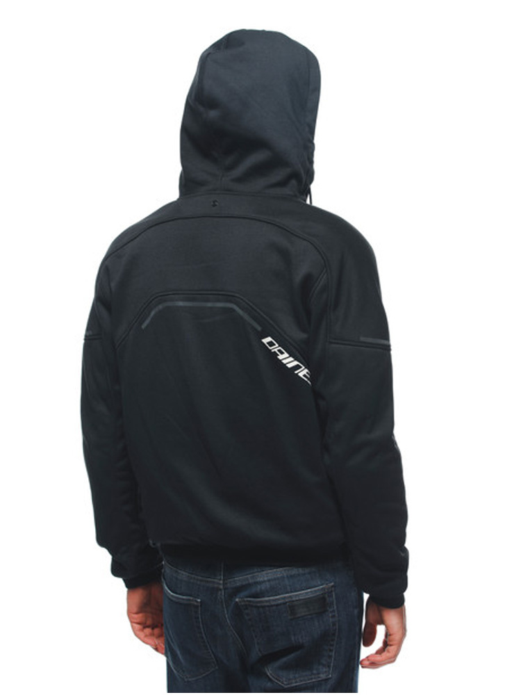Bluza motocyklowa z kapturem Dainese Daemon-X Safety zapinana na zamek, czarno-biała