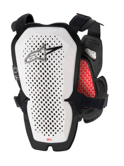 Ochraniacz klatki piersiowej Alpinestars MX A-1 Pro biało-czarno-czerwony