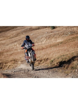 Kurtka motocyklowa tekstylna Klim Badlands Pro niebiesko-czerwona