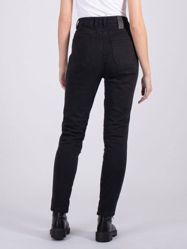 Jeansy motocyklowe damskie Knox Scarlett Skinny Fit czarne